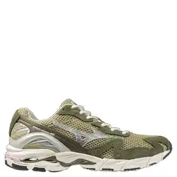 Wehkamp Mizuno Wave Rider 10 mesh sneakers ecru/lichtgeel/groen aanbieding