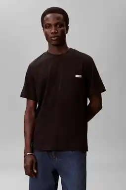 Wehkamp CALVIN KLEIN JEANS relaxed T-shirt zwart aanbieding
