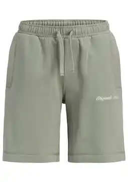 Wehkamp JACK & JONES JUNIOR sweatshort groen aanbieding