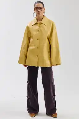 Wehkamp HARPER & YVE imitatieleren leren jack geel aanbieding