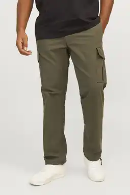 Wehkamp JACK & JONES PLUS SIZE relaxed casual broek olijfgroen aanbieding