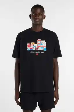 Wehkamp New Balance regular T-shirt zwart aanbieding