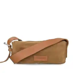 Wehkamp Shabbies Amsterdam suede schoudertas Venice cognac aanbieding