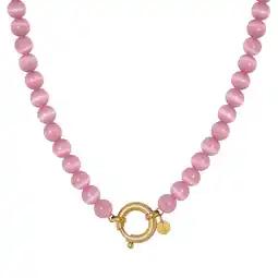 Wehkamp Label Kiki gold plated ketting Pink Snake aanbieding