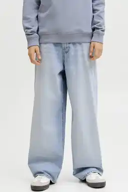 Wehkamp JACK & JONES JUNIOR baggy jeans - lichtblauw denim aanbieding