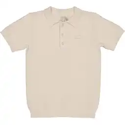 Wehkamp LEVV polo ecru fijn gebreid aanbieding