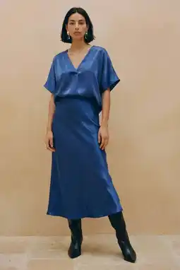 Wehkamp VERO MODA viscose maxi rok - blauw aanbieding