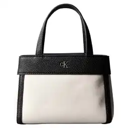 Wehkamp Calvin Klein mini handtas ecru/zwart aanbieding
