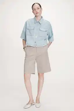Wehkamp Grace & Mila blouse light blue denim aanbieding
