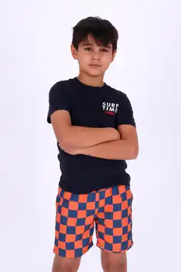 Wehkamp B.Nosy zwemshort oranje/blauw aanbieding