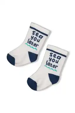 Wehkamp Feetje sokken Seaside Happiness ecru/blauw aanbieding