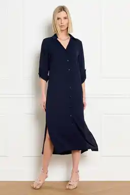 Wehkamp LOLALIZA blousejurk donkerblauw aanbieding