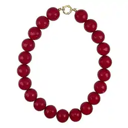 Wehkamp Bonnie Studios gold plated ketting Wilma bordeauxrood aanbieding