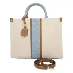 Wehkamp Liu Jo shopper ecru/blauw aanbieding