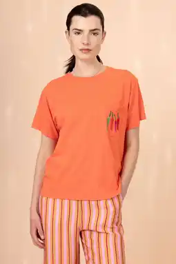 Wehkamp Oilily T-shirt oranje broderie aanbieding
