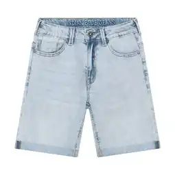 Wehkamp Indian Blue Jeans denim regularwaist short light blue denim aanbieding