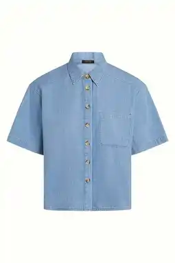 Wehkamp King Louie blouse light blue denim aanbieding