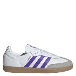 Wehkamp adidas Originals Samba OG leren sneakers wit/paars aanbieding