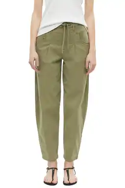 Wehkamp s.Oliver casual broek met high waist donkergroen aanbieding