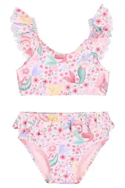 Wehkamp Little Dutch crop bikini all over print roze aanbieding