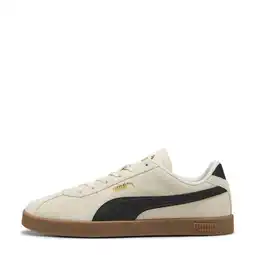Wehkamp Puma Club II suede sneakers ecru/zwart/goud aanbieding