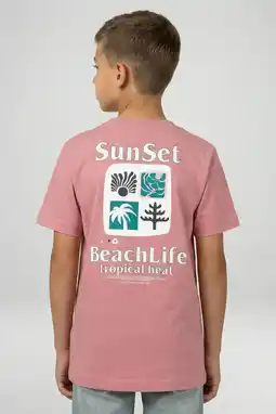 Wehkamp Cars T-shirt met backprint roze aanbieding