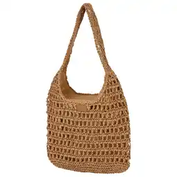 Wehkamp Sarlini raffia schoudertas naturel aanbieding
