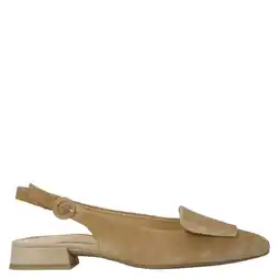 Wehkamp Paul Green suede slingback loafers beige aanbieding
