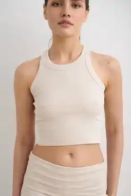Wehkamp Aim'n sporttop Ease Ribbed zand aanbieding