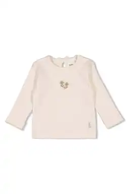 Wehkamp Feetje longsleeve Let Your Dreams Blossom ecru aanbieding