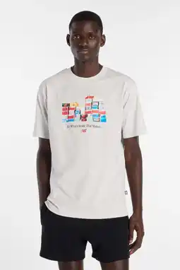 Wehkamp New Balance regular T-shirt wit aanbieding