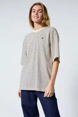 Wehkamp SisterS Point gestreept T-shirt crème aanbieding