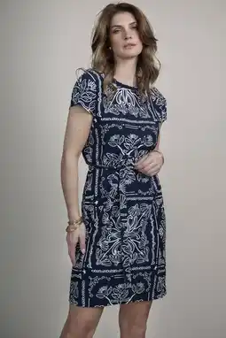 Wehkamp Elvira Collections korte jurk donkerblauw aanbieding