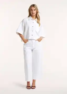 Wehkamp Circle of Trust denim blouse ecru aanbieding