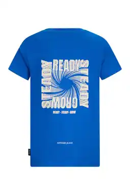 Wehkamp Retour Jeans T-shirt met backprint blauw aanbieding