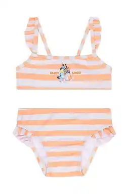 Wehkamp Swim Essentials bikini Bluey oranje/wit aanbieding