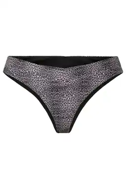 Wehkamp PIECES brazilian bikinibroekje PCBAOMI zwart/beige aanbieding