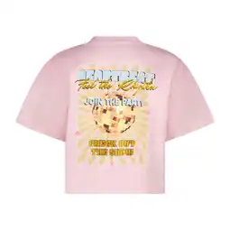 Wehkamp Vingino T-shirt met backprint lichtroze aanbieding