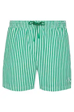 Wehkamp Calvin Klein zwemshort groen/wit aanbieding
