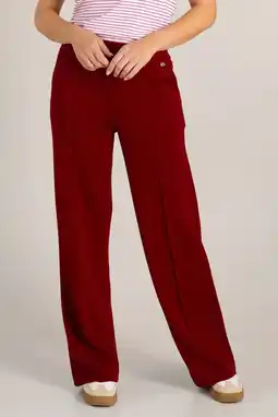 Wehkamp Ivy Beau broek donkerrood aanbieding