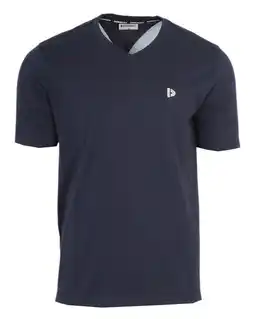 Wehkamp Donnay sportshirt Berno donkerblauw aanbieding