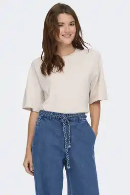 Wehkamp ONLY trui ecru gebreid aanbieding