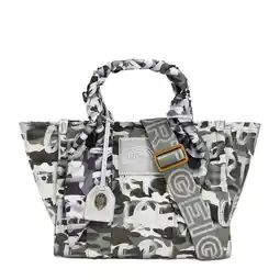 Wehkamp Kurt Geiger mini shopper Small Southbank met camouflageprint kaki aanbieding