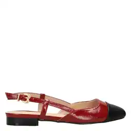 Wehkamp Haboob slingback loafers rood/zwart aanbieding
