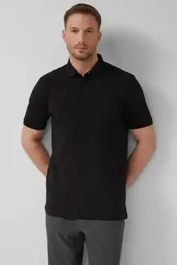 Wehkamp s.Oliver BLACK LABEL regular polo zwart aanbieding