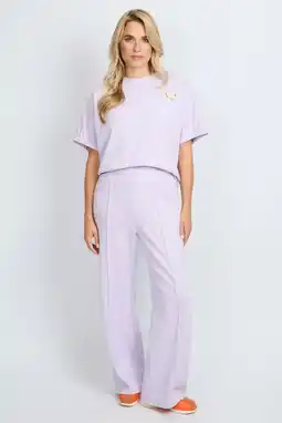 Wehkamp FLURESK straight regularwaist casual broek lila aanbieding