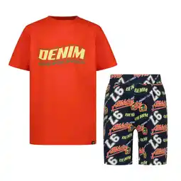 Wehkamp Vingino shortama rood/zwart aanbieding