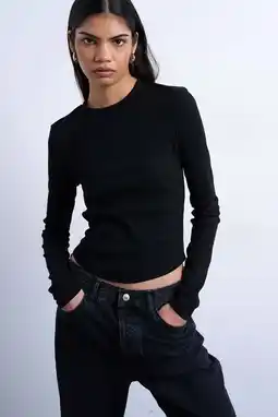 Wehkamp TOPSHOP longsleeve zwart aanbieding