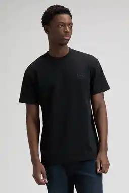 Wehkamp Lee regular T-shirt zwart aanbieding