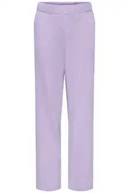 Wehkamp KIDS ONLY GIRL straight casual broek met textuur lila aanbieding